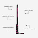 Personalized Pickleball Paddle - Custom Graphics Carbon Fiber Edge Guard Paddle