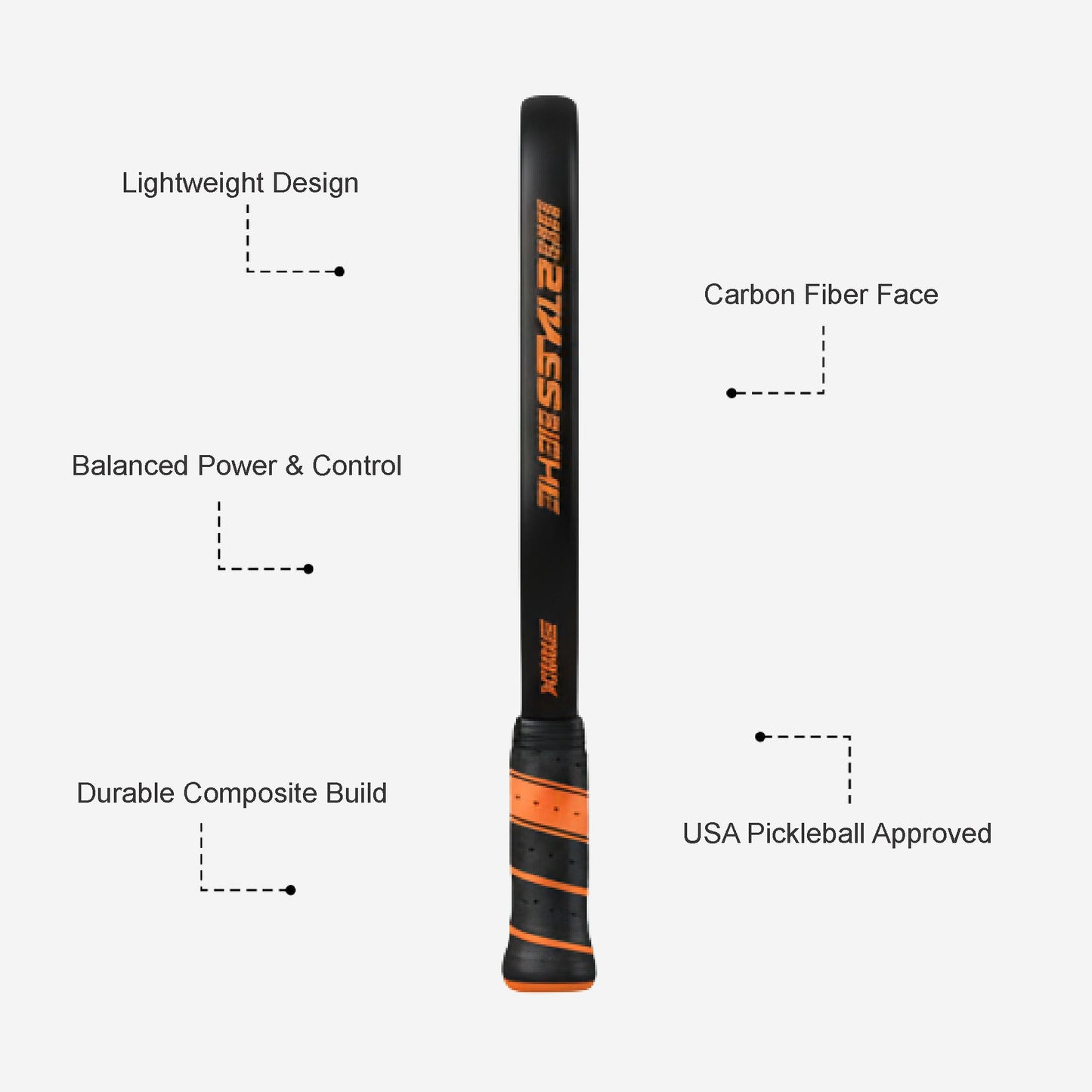 Custom Pickleball Racket - Graphite Paddle - K2 Strike Paddle