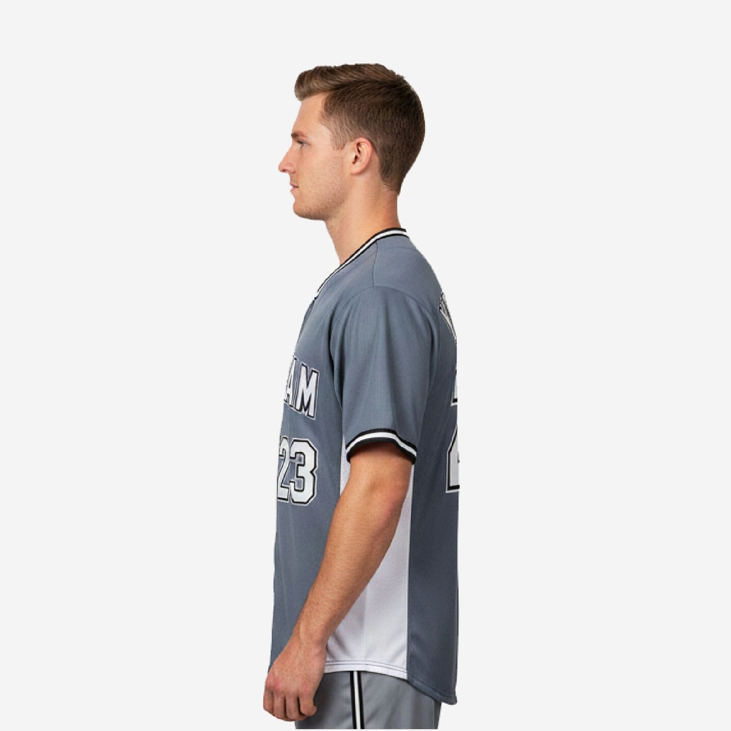 Custom Baseball Jersey - Youth & Adult Full Button Team Name Number Jersey