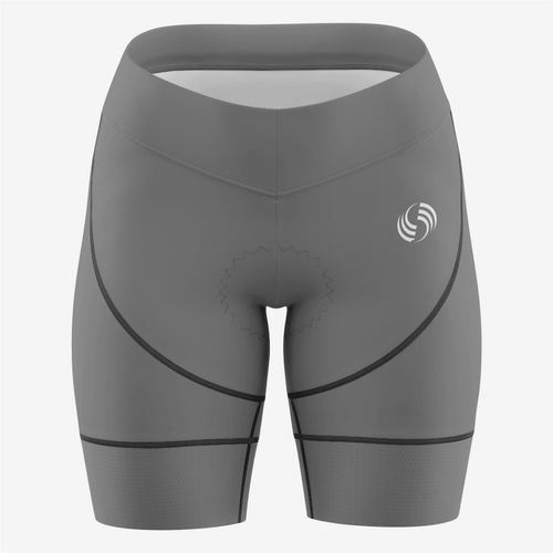 Premium Gray Women's Cycling Shorts – Made for You - K2 Sportswear | Custom Sports Uniforms & Apparels - K2 Sportswear