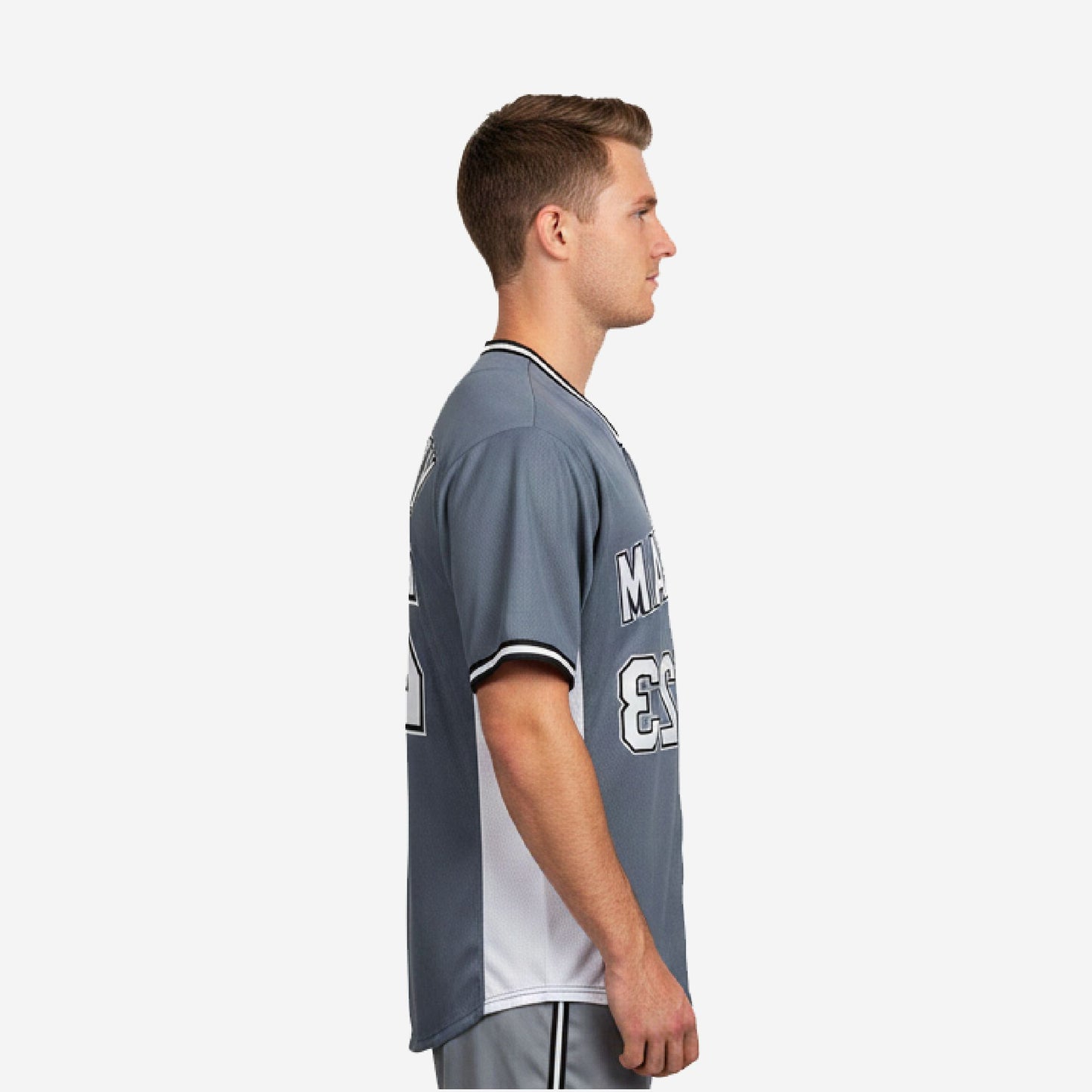 Custom Baseball Jersey - Youth & Adult Full Button Team Name Number Jersey