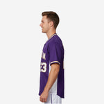 Personalized Baseball Jersey in Purple - Custom Team Name Number Sublimated Baseball Shirt