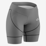 Premium Gray Women's Cycling Shorts – Made for You - K2 Sportswear | Custom Sports Uniforms & Apparels - K2 Sportswear