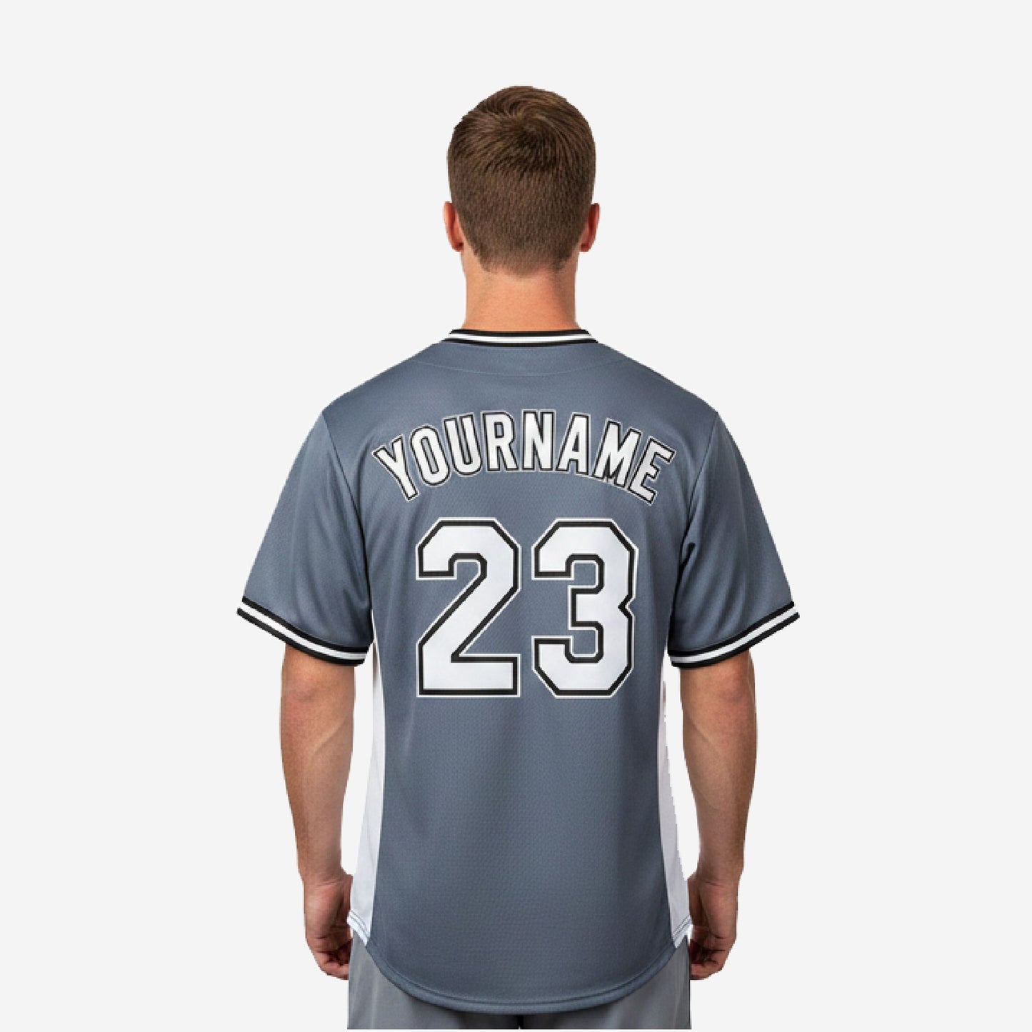 Custom Baseball Jersey - Youth & Adult Full Button Team Name Number Jersey