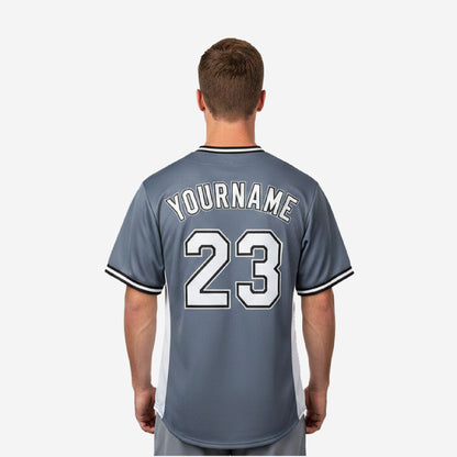 Custom Baseball Jersey - Youth & Adult Full Button Team Name Number Jersey