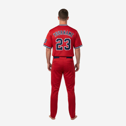 Personalized Baseball Team Uniform - Custom Jersey & Pants Set in Red