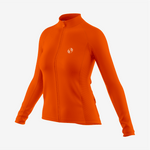 Pro-Level Women's Long Sleeve Bicycle Jersey in Orange - K2 Sportswear | Custom Sports Uniforms & Apparels - K2 Sportswear