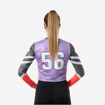 Long Sleeve Cheerleading Crop Top - Custom Team Name & Logo Design