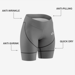 Premium Gray Women's Cycling Shorts – Made for You - K2 Sportswear | Custom Sports Uniforms & Apparels - K2 Sportswear