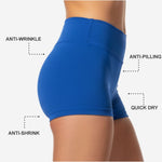 Blue Custom Cheerleading Shorts - Competition Athletic Shorts