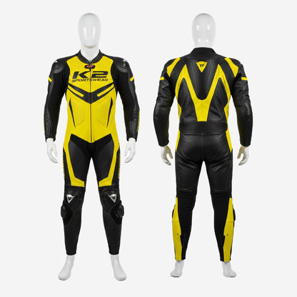 Personalized Motorbike Leather Suit - Custom Racing One Piece Track Suit