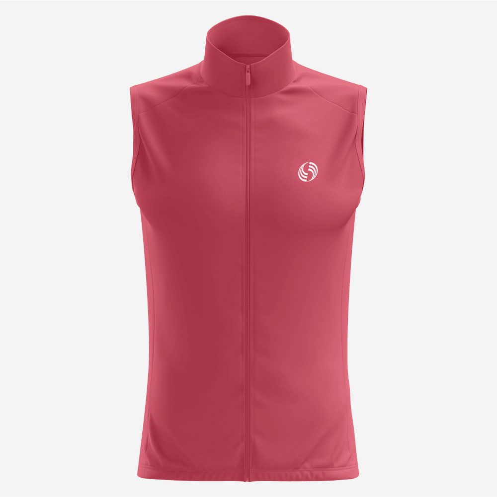 Herrenärmelloses Radtrikot – Atmungsaktiv & Stylisch, Pink