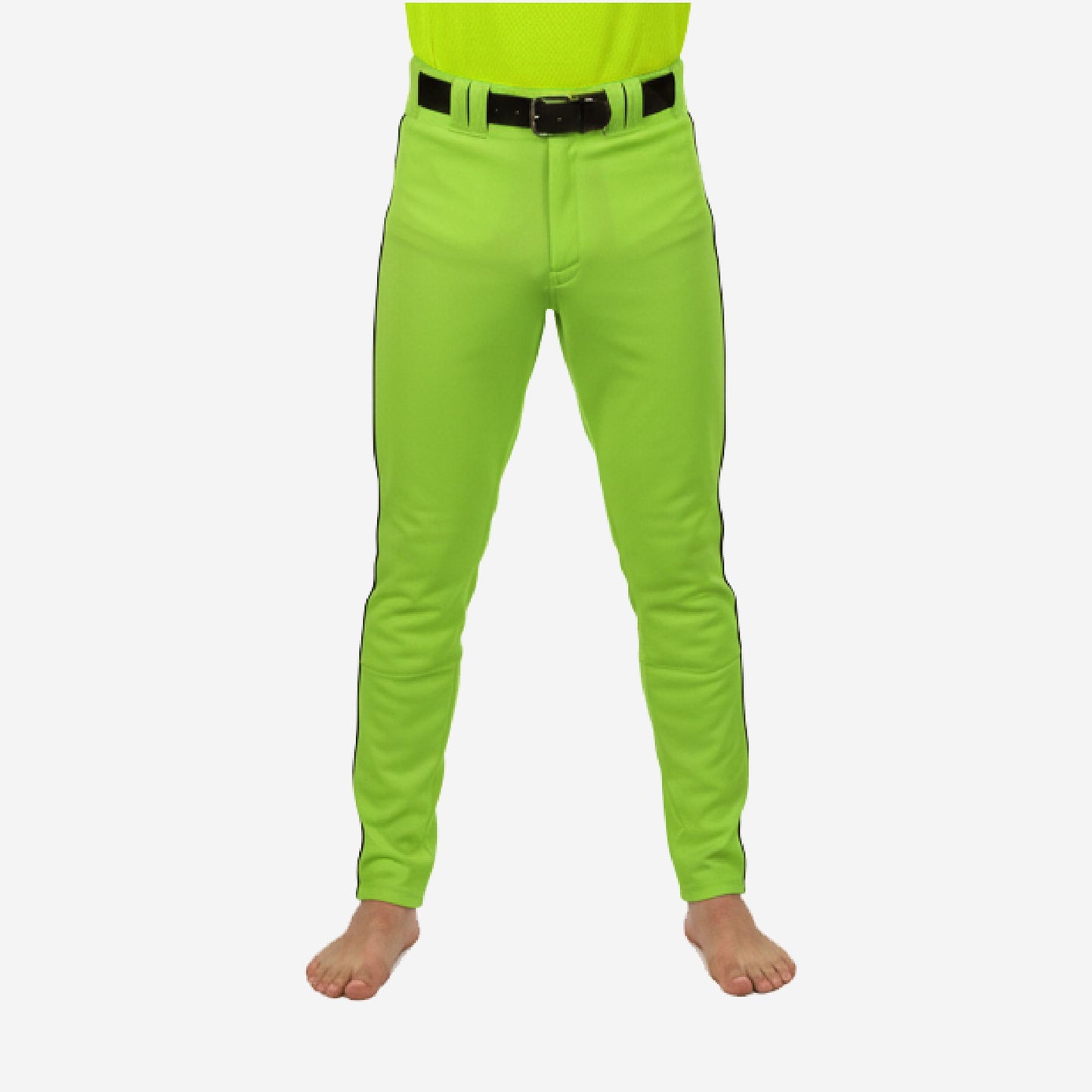 Custom Baseball Pants - Custom Team Colors Baseball Uniform Pants in Apple Green