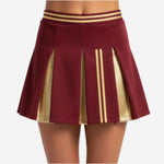 Personalized Cheer Competition Skirt - Custom Design Skirt Red Brown