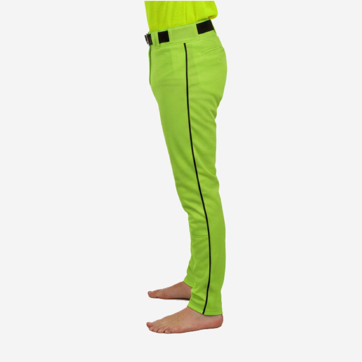 Custom Baseball Pants - Custom Team Colors Baseball Uniform Pants in Apple Green