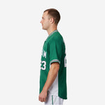 Custom Baseball Jersey in Green - Full Button Baseball Jersey Team Name & Number