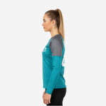Youth & Adult Long Sleeve Cheer Top - Personalized Bondi Blue Team Uniform