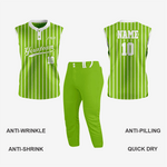 Custom Yellow Green Sleeveless 2 Button Softball Jersey – Perfect for Men/Women - K2 Sportswear | Custom Sports Uniforms & Apparels - K2 Sportswear