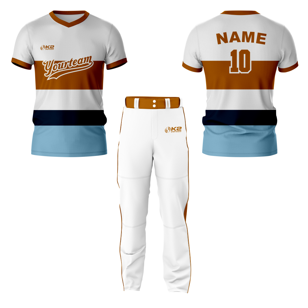 Multicolor Baseball V Neck Jersey for Your Team