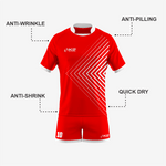 Customized Rugby Uniform Set in Red - K2 Sportswear | Custom Sports Uniforms & Apparels - K2 Sportswear