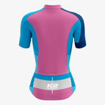 Personalized Women's Cycling Set – Blue and Pink - K2 Sportswear | Custom Sports Uniforms & Apparels - K2 Sportswear