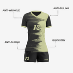 Personalized Black/Tan Volleyball Uniform Set for Athletes - K2 Sportswear | Custom Sports Uniforms & Apparels - K2 Sportswear