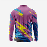 Men’s Dark Purple Long Sleeve Bike Jersey for Road Cycling - K2 Sportswear | Custom Sports Uniforms & Apparels - K2 Sportswear
