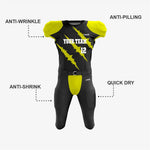 Black/Yellow Personalized American Football Uniform for Men/Women/Youth - K2 Sportswear | Custom Sports Uniforms & Apparels - K2 Sportswear