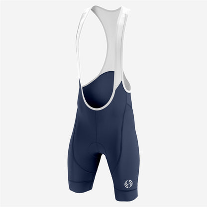 Men’s Cycling Bib Shorts in Dark Blue – Moisture-Wicking Fabric