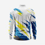 Men’s Long Sleeve Cycling Jersey and Bib Shorts Set - Light Gray - K2 Sportswear | Custom Sports Uniforms & Apparels - K2 Sportswear