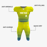Customized American Football Kit in Yellow/Blue - K2 Sportswear | Custom Sports Uniforms & Apparels - K2 Sportswear