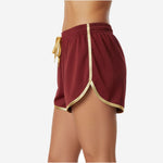 Custom Cheerleading Shorts - Athletic Practice Shorts in Dark Red