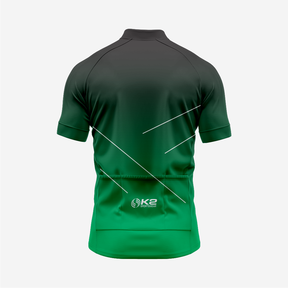 Premium Men’s Cycling Apparel – Road Cycling Jersey & Bib Shorts in Dark Green