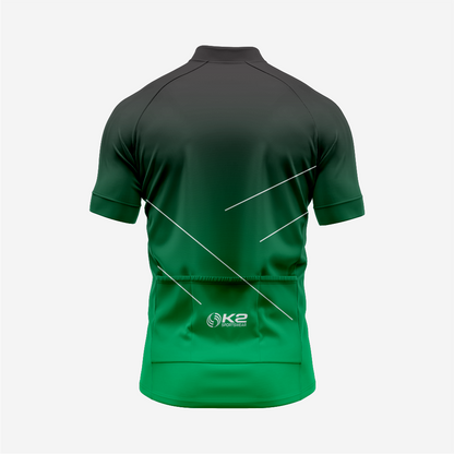 Premium Men’s Cycling Apparel – Road Cycling Jersey & Bib Shorts in Dark Green