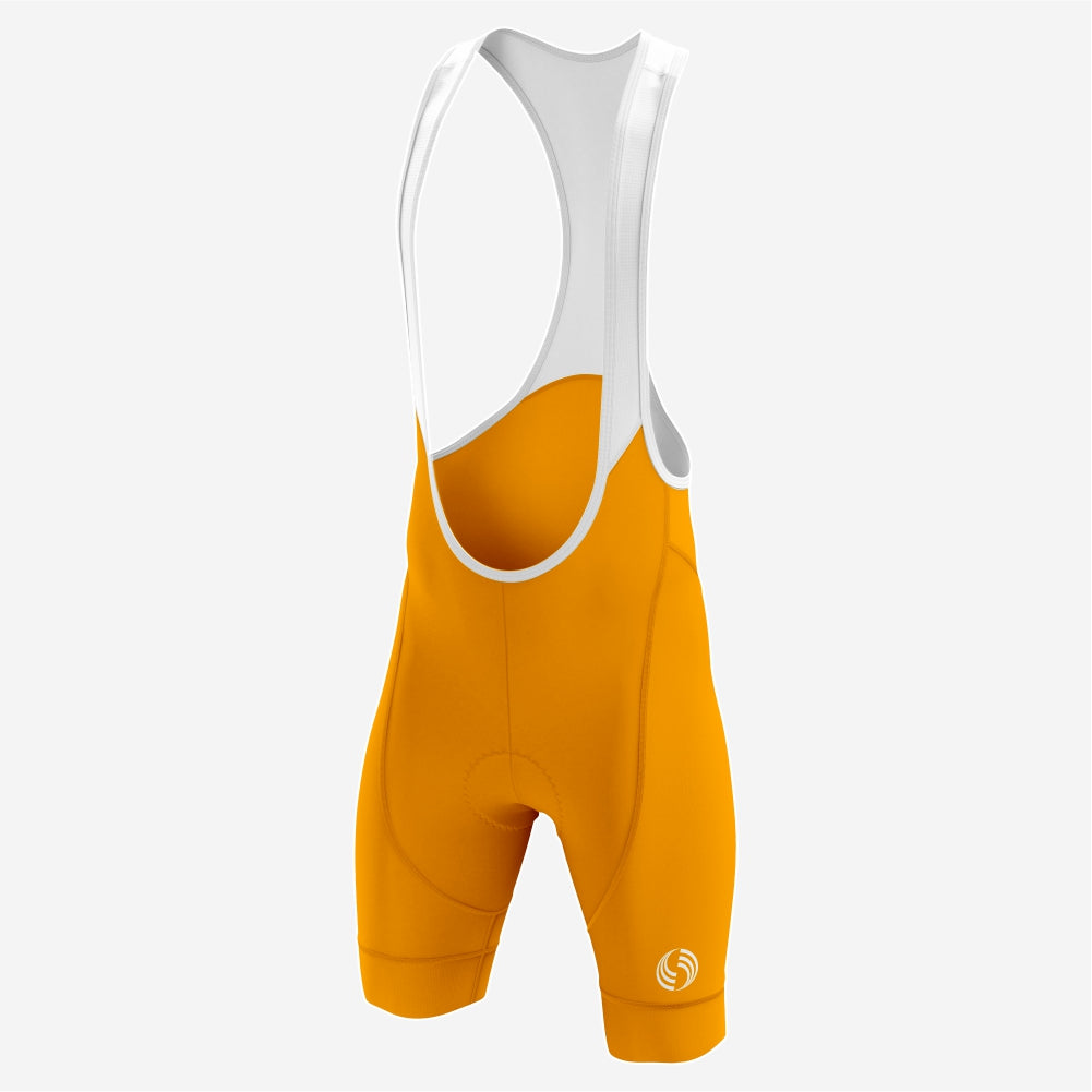 Premium Dull Orange Cycling Bib Shorts for Men