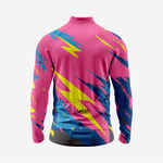 Men’s Candy Pink Long Sleeve Bike Jersey for Road Cycling - K2 Sportswear | Custom Sports Uniforms & Apparels - K2 Sportswear