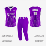 Premium Purple Sleeveless Softball Jersey with 2 Buttons - K2 Sportswear | Custom Sports Uniforms & Apparels - K2 Sportswear