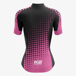 Premium Custom Cycling Kit for Women – Pink and Black - K2 Sportswear | Custom Sports Uniforms & Apparels - K2 Sportswear