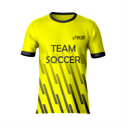 Classic Yellow-Black Soccer Outfit for Teams