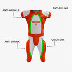 Green/Orange Personalized American Football Uniform for Men/Women/Youth - K2 Sportswear | Custom Sports Uniforms & Apparels - K2 Sportswear