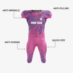 Custom American Football Uniform in Pale Red Violet - K2 Sportswear | Custom Sports Uniforms & Apparels - K2 Sportswear