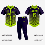 Custom Blue/Green Softball Full Button Jersey – Men & Women - K2 Sportswear | Custom Sports Uniforms & Apparels - K2 Sportswear
