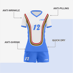 Personalized Blue Volleyball Uniform Set for Athletes - K2 Sportswear | Custom Sports Uniforms & Apparels - K2 Sportswear