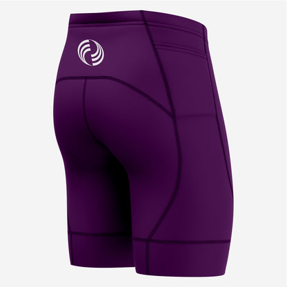 Men's Custom Performance Palatinate Purple Cycling Shorts