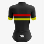 Personalized Women's Cycling Kit – Red/Yellow/Black - K2 Sportswear | Custom Sports Uniforms & Apparels - K2 Sportswear