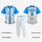 Personalized Softball Jersey – Sky Blue Full Button Style - K2 Sportswear | Custom Sports Uniforms & Apparels - K2 Sportswear