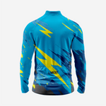 Men’s Long Sleeve Bike Jersey and Bib Shorts Set - Sea Blue - K2 Sportswear | Custom Sports Uniforms & Apparels - K2 Sportswear