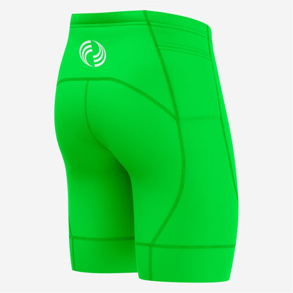 Lime Green Custom Cycling Shorts for Men - Pro Fit