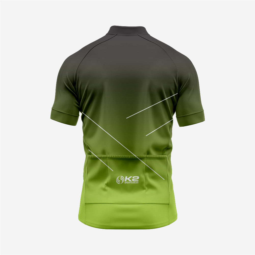 Premium Men's Cycling Short Sleeve Jersey in Olive