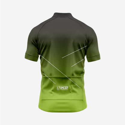 Premium Men's Cycling Short Sleeve Jersey in Olive